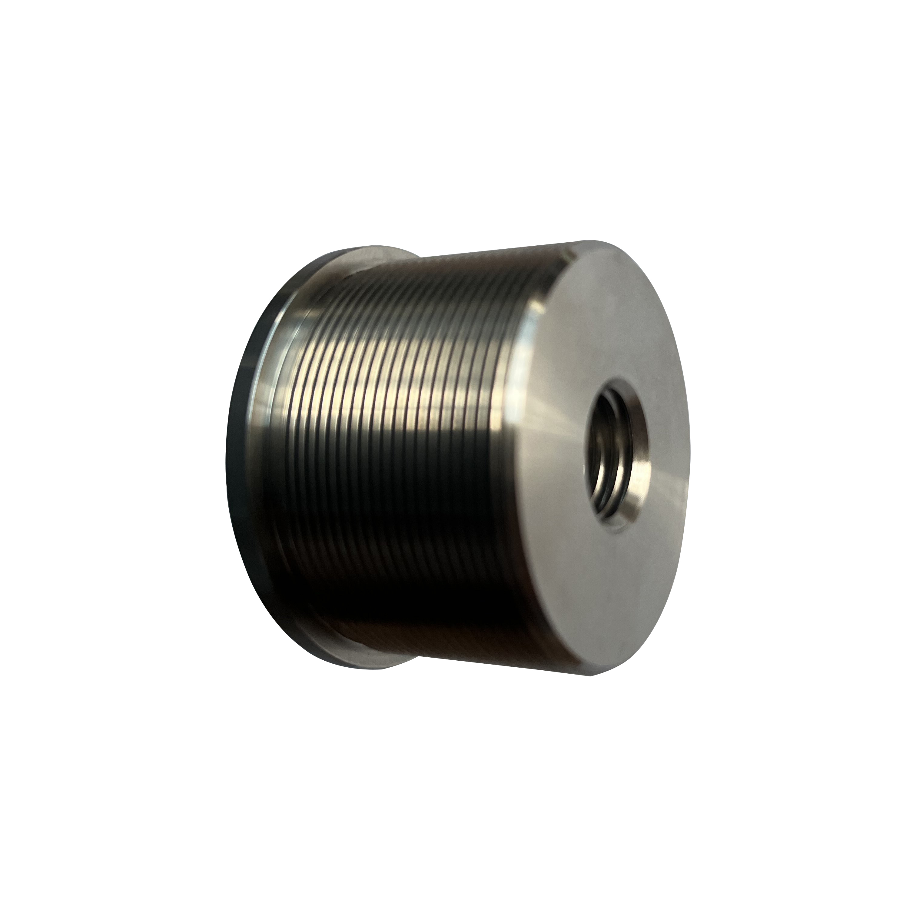 ສະແຕນເລດ CNC Machining Hollow Bolt thread ການກວດສອບ